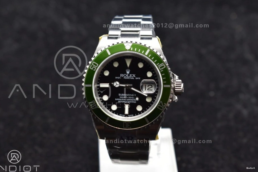 ARF1:1 Steel LV 904L Edition Submariner Green Bracelet SH3135 16610 V2 Best on SS 1110